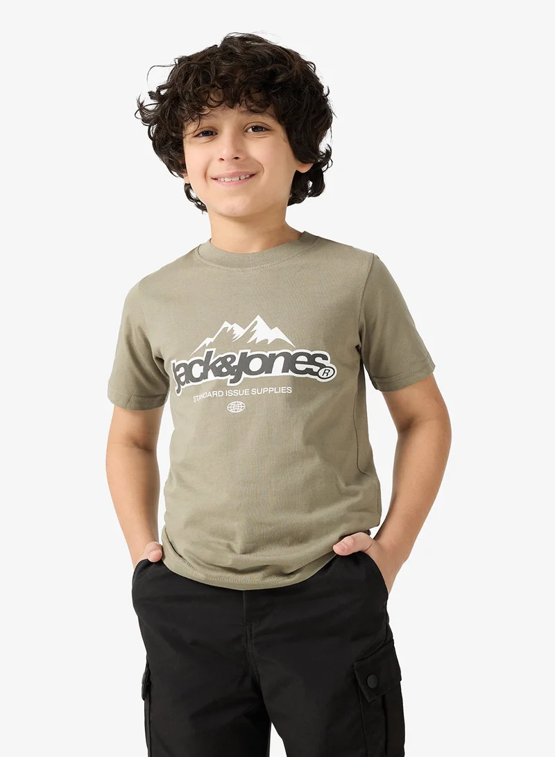 Jack & Jones Junior Youth 2 Pack Of Graphic Crew Neck T-Shirt